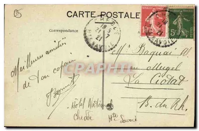 Gorge des Egratz — Chedde, Haute-Savoie — A. Haud, Annecy, n°1593 — Verso