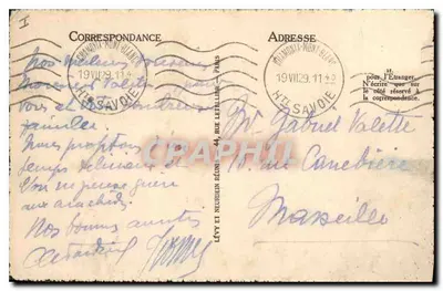 Chamonix — Los Clochetons de Plampraz — ND — Reverso