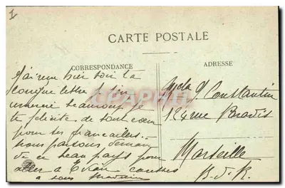 Chamonix i Mont Blanc — widok panoramiczny — wydawca Ancey, n° 889 — Rewers