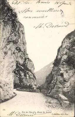 Val de Fier — Estrada de Seyssel — M. Dourrand, Coleções ND Phot, n°181