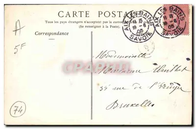 Val de Fier — Estrada de Seyssel — M. Dourrand, Coleções ND Phot, n°181 — Verso