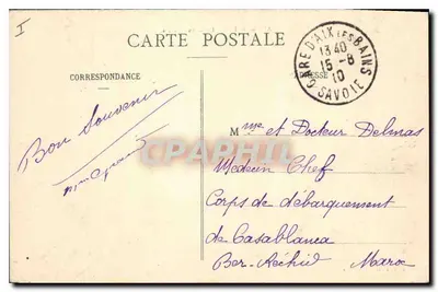 AIX-LES-BAINS - O Grande Círculo — Edição do Palácio da Carta — Verso