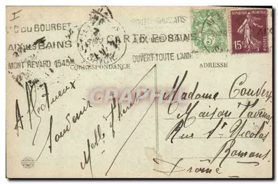 AIX-les-BAINS — La Villa des Fleurs — E. REYNAUD, AIX-LES-BAINS — Rückseite
