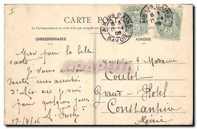 AIX-les-BAINS - Duży Koło — Wydawca CER, n° 552 — Rewers