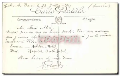 Aix-les-Bains — Zespół placówki termalnej — LL. — SHELBOYA — Rewers