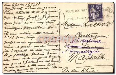 AIX-les-BAINS — La playa de las Bellas Rives — AIX-les-BAINS — 122 — Reverso