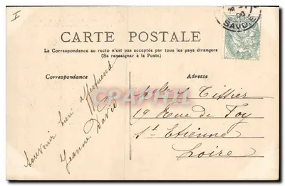 Savoie — 132 — Obrzeża AIX-LES-BAINS — La Pointe i Zamek Châtillon — Rewers