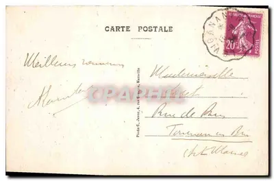 Uitgang van de Ondergrondse Rivier — Massief van Mont-Aigoual — Grand Hôtel de l'Aigoual — Uitgever Gh. Eckhardt — Achterkant