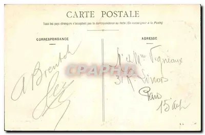 Croissant (Creuse) — Creuse pod ruinami — Fot. Quesnel, Argeulon — Rewers