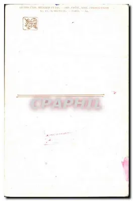 Las z potokiem — widok nocny — Salony Paryża, Cachoud, nr 422 — Rewers
