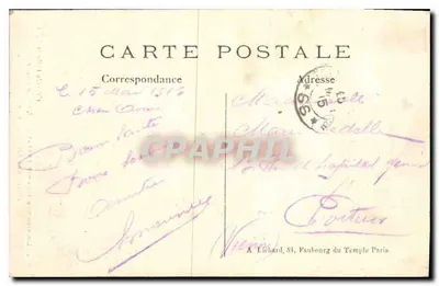 Arras — Incêndio do Hotel de Ville — (D'après Illustration) — A. R. — n° 157 — Verso