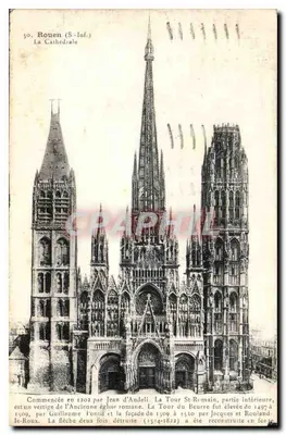 Rouen (Południe) — Katedra — wydawca nieznany, n° 30