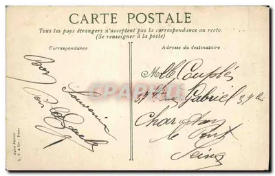 Bois de Boulogne — Obok pałacu Chińskiego — wydawca L. V. & Ch. Paris, nr 2 — Rewers