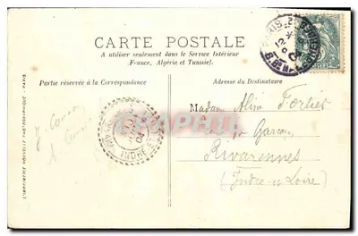 Paryż — Avenue du Bois de Boulogne — LL. — J. Cours — Rewers