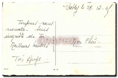 Bukiet orchidei — wydawca M.D., n° 4002 — Rewers