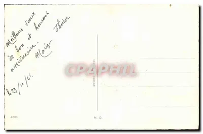 Arranjo de tulipas — editor M.D. — n° 4004 — Verso