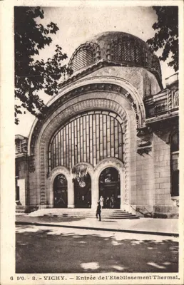 Vichy — Entrée de l'Établissement Thermal — G. D'O. - 8