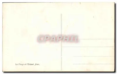 A Virgem com o filho — MARONI — Pinacoteca di Brera — n° 170 LL — Verso