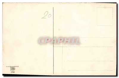 Casa com colunas em um parque de outono — Photochrome 1750 — Verso