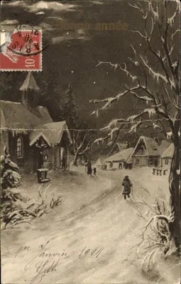 Zamieczony wioska — Boże Narodzenie — Lepogravura n°1353/3