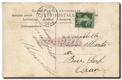 « Doux Souvenir » — fillette aux roses — carte fantaisie colorisée — éd. K.F., Paris, n° 2780 — Verso