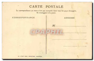 Wewnętrzna część zamku gotyckiego — wiersz Théophile Gautiera — Wydawca F.M.M. n°31 — Rewers