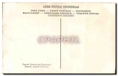 Eugenia, Cesarzowa Francji — reprodukcja obrazu Wintrbaltera — Melle PIN, nr 165 — Rewers