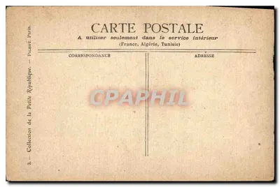 Tarjeta postal antigua Combesy — Reverso