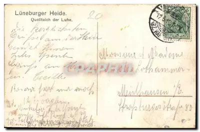 Lüneburger Heide — źródłowy staw Luhe — wydawca Boff & Co., Hannover — Rewers