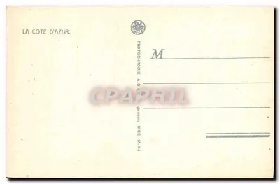 Kraj nad Morzem Śródziemnym - Saint-Roman - Piaszczysty wybrzeże Monte-Carlo i Kap Martin — Rewers