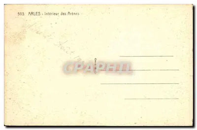 Arles — wnętrze Areny — wydawca Cott. B.C. nr 503 — Rewers