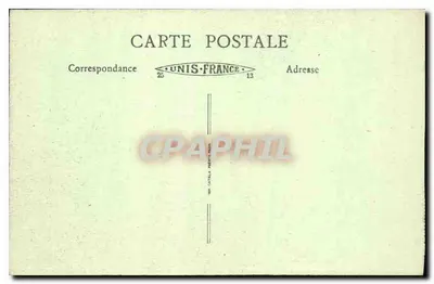 Massif do Mont-Blanco — Les Praz, a Aiguille Verte e a Aiguille do Dru — editor Unis-France, n° 184 — Verso