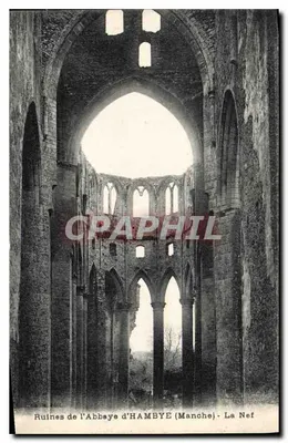 Ruínas da Abadia de HAMBYE (Manche) - A Nave