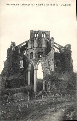 Ruínas da Abadia de Hambye (Manche) - A Abside - Gadia édit.