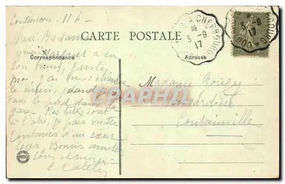 Coulances - Katedra - Bok - Pilastry — J. Sorel, wydawca, Rennes — Rewers