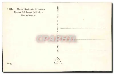 Fianco del Trono Ludovisi — Eine Gabe — GRAFIA - EDITIONS D'ART — Rückseite