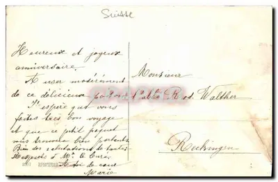 Sion — Valère i Haut de Cry — wydawca nieodczytalny — Rewers