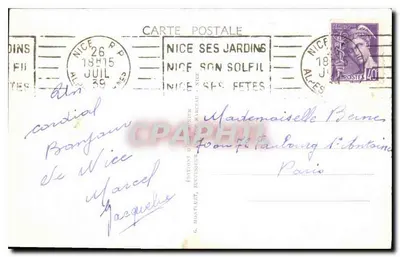 Nice — Ogród Albert-1er — Fot. Munier — Rewers