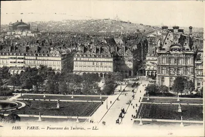 PARIS — Panorama des Tuileries — LL. — n° 1135