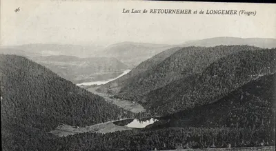 Os Lagos de RETOURNEMER e de LONGEMER (Vosges) — vista panorâmica — n°46