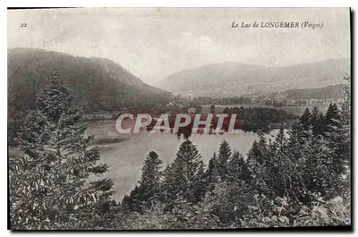 O Lago de LONGEMER (Vosges) — vista panorâmica — editor não identificado, n° 22