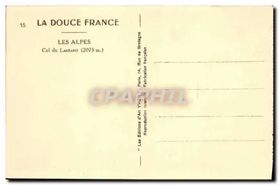 Col du Lautaret — (2075 m.) — Les Éditions d'Art YVON, Paryż — Rewers