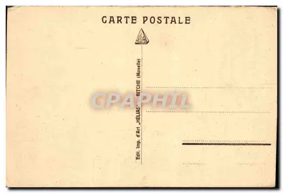 Artilharia de montaria — Bateria durante o fogo — Edição Imp. de Artilharia "HÉLIAS" (Bitche, Moselle) — Verso