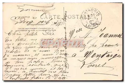 Mulher olhando para um pássaro — cena de correio — editor A.N. - n° 535 — Verso