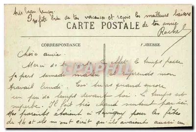 Grosse Cloche — Vestigios del antiguo Hotel de Ville en Burdeos — Fototipo Marcel Delbouy — Reverso