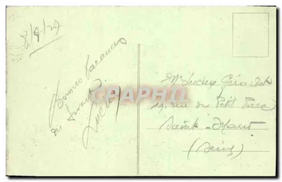 Mont Saint Michel — Wielka płyta podczas burzy — J.P. - 112 — Wydanie specjalne w Abbadii — Rewers