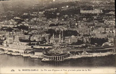 Monte-Carlo — O Tiro aos Pássaros e Vista geral tirada do Mar — n°39