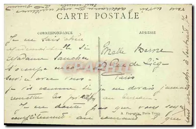 Angers (M.-et-L.) — Stara dom z XV wieku — A. Papeghin, Paryż, Tours — Rewers