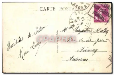 Bazeilles - A Cripta ou Ossuário — editor Phanotypie Mirand, n° 51 — Verso