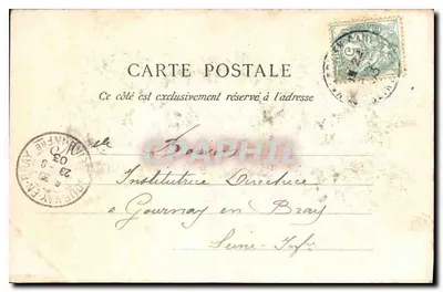 Saint-Valéry-en-Caux — Katedra — Wydawca nieznany, nr 4 — Rewers